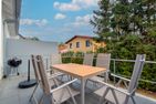  Ferienhaus Ostseeparadies mit 2 Bädern und Terrasse - der Strand ist nur 800 Meter entfernt Kölpinsee - Terrasse