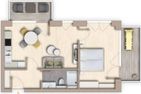  Ferienwohnung TheViewB10 AHOI Dagebüll Dagebüll - Grundriss