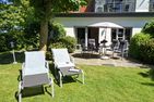  Haus Wattenblick Wohnung Strandläufer Warwerort - Terrasse