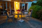  Haus Wattenblick Wohnung Strandläufer Warwerort - Terrasse