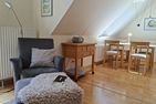  Haus Wattenblick Wohnung Lachmöwe Warwerort - Wohnzimmer