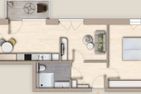  Ferienwohnung TheViewA15 Mole 15 Dagebüll Dagebüll - Grundriss