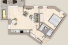  Ferienwohnung TheViewA13 Küstenkoje Dagebüll Dagebüll - Grundriss
