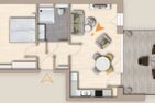  Ferienwohnung TheViewB03 Strandloft Nordsee Dagebüll Dagebüll - Grundriss