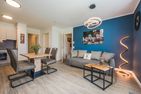  Ferienwohnung Otterhöhle mit Fitness-, Sauna und Kinderspielbereich. Zirchow An der Haffküste - Wohnzimmer