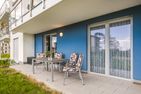  Ferienwohnung Otterhöhle mit Fitness-, Sauna und Kinderspielbereich. Zirchow An der Haffküste - Terrasse