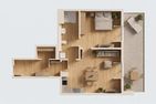  Ferienwohnung Otterhöhle mit Fitness-, Sauna und Kinderspielbereich. Zirchow An der Haffküste - Grundriss