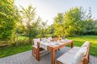  Ferienhaus "Haffhus" mit Balkon, Terrasse und 2 Bädern Achterland - Terrasse