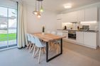  Ferienhaus Haffglück mit Sauna, Kamin und Terrasse mit Haffblick Zirchow Fischerdorf - Küche / Küchenzeile