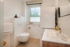  Ferienhaus Haffglück mit Sauna, Kamin und Terrasse mit Haffblick Zirchow Fischerdorf - Badezimmer