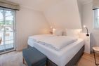  Ferienhaus Haffglück mit Sauna, Kamin und Terrasse mit Haffblick Zirchow Fischerdorf - Schlafzimmer