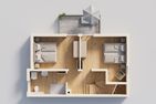  Ferienhaus Haffglück mit Sauna, Kamin und Terrasse mit Haffblick Zirchow Fischerdorf - Grundriss