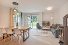  Ferienhaus Haff-Traum mit Kamin, Sauna und Terrasse Zirchow Fischerdorf - Wohnzimmer