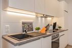  Ferienhaus Haff-Traum mit Kamin, Sauna und Terrasse Zirchow Fischerdorf - Küche / Küchenzeile