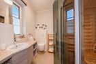  Ferienhaus Haff-Traum mit Kamin, Sauna und Terrasse Zirchow Fischerdorf - Sauna