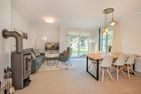  Ferienhaus Haff-Sommer mit Kamin, Sauna und Terrasse Zirchow Fischerdorf - Wohnzimmer