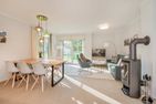  Ferienhaus Haff-Liebe mit Sauna, Kamin und Sonnenterrasse Zirchow Fischerdorf - Wohnzimmer