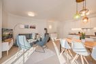 Ferienhaus Haff-Liebe mit Sauna, Kamin und Sonnenterrasse Zirchow Fischerdorf - Wohnzimmer