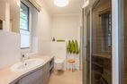  Ferienhaus Haff-Liebe mit Sauna, Kamin und Sonnenterrasse Zirchow Fischerdorf - Badezimmer