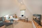  Ferienhaus Haff-Liebe mit Sauna, Kamin und Sonnenterrasse Zirchow Fischerdorf - Wohnzimmer