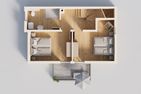  Ferienhaus Haff-Liebe mit Sauna, Kamin und Sonnenterrasse Zirchow Fischerdorf - Grundriss