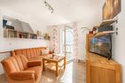  Villa Sanke App. Sonnenschein nur 200 Meter zum Strand mit Balkon Ahlbeck - Wohnzimmer