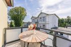  Villa Sanke App. Sonnenschein nur 200 Meter zum Strand mit Balkon Ahlbeck - Terrasse