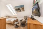  Villa Sanke App. Seeblick nur 200 Meter zum Strand mit Ostseeblick Ahlbeck - Schlafzimmer