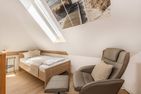 Villa Sanke App. Seeblick nur 200 Meter zum Strand mit Ostseeblick Ahlbeck - Schlafzimmer