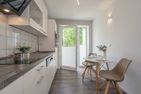  Ferienwohnung Lieblingseck nur 400 m zum Strand mit Balkon Heringsdorf - Küche / Küchenzeile