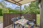  Ferienwohnung Kristin mit Garten und Terrasse Zinnowitz - Terrasse