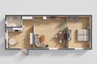  Ferienwohnung Kristin mit Garten und Terrasse Zinnowitz - Grundriss