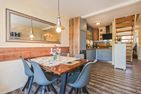  Ferienwohnung Inselzeit auf 2 Etagen mit Strandkorb und Balkon Loddin - Küche / Küchenzeile