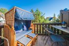  Ferienwohnung Inselzeit auf 2 Etagen mit Strandkorb und Balkon Loddin - Balkon