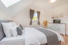  Ferienhaus Wiesenblick mit Kamin, Terrasse, Badewanne und Dusche Korswandt - Schlafzimmer