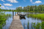  (62) Das Jagdhaus in Alleinlage am See mit Boot  - 