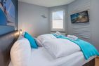  Ferienwohnung Nordwind mit Badewanne, Dusche und Terrasse Heringsdorf - Schlafzimmer