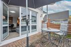  Ferienwohnung Nordwind mit Badewanne, Dusche und Terrasse Heringsdorf - Terrasse