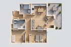  Ferienwohnung Klippenblick mit Sauna, Kinderspielbereich und Fitnessraum Zirchow An der Haffküste - Grundriss