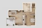  Ferienwohnung Meerzeit mit Sauna, Balkon und Wellnessbereich Zirchow An der Haffküste - Grundriss