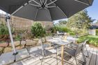  Ferienhaus Reethus bei den Wassern mit Sauna, Kamin und Terrasse Loddin - Terrasse