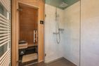  Ferienhaus Reethus bei den Wassern mit Sauna, Kamin und Terrasse Loddin - Sauna