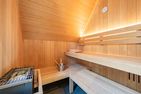  Ferienhaus Reethus bei den Wassern mit Sauna, Kamin und Terrasse Loddin - Sauna