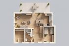  Ferienhaus Reethus bei den Wassern mit Sauna, Kamin und Terrasse Loddin - Grundriss