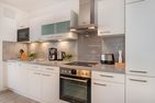  Ferienhaus Meeresrauschen nur 700 m zum Strand mit Terrasse Kölpinsee - Küche / Küchenzeile