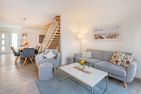  Ferienhaus Meeresrauschen nur 700 m zum Strand mit Terrasse Kölpinsee - Wohnzimmer