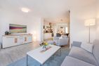  Ferienhaus Meeresrauschen nur 700 m zum Strand mit Terrasse Kölpinsee - Wohnzimmer