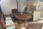  Ferienhaus Dorfhotel Wattwurm Ostfriesland - Terrasse