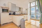  Ferienwohnung Seeschloss auf 2 Etagen mit Meerblick Heringsdorf - Küche / Küchenzeile