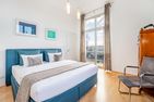  Ferienwohnung Seeschloss auf 2 Etagen mit Meerblick Heringsdorf - Schlafzimmer